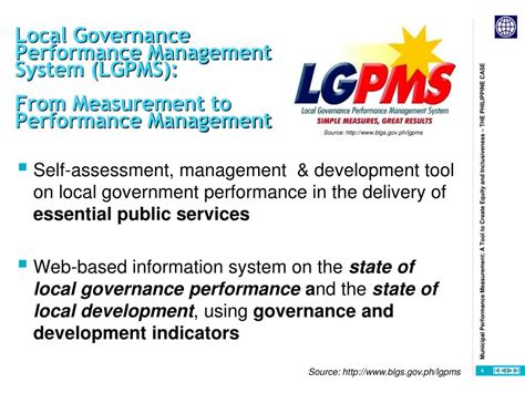 Local Governance Performance Management System (LGPMS).